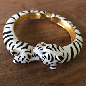 Kenneth J Lane white Tiger bracelet